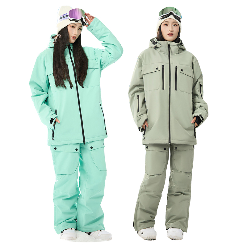 Outdoor Sport Waterproof Pants - Winter Hooded Jacket Pants Women Snow