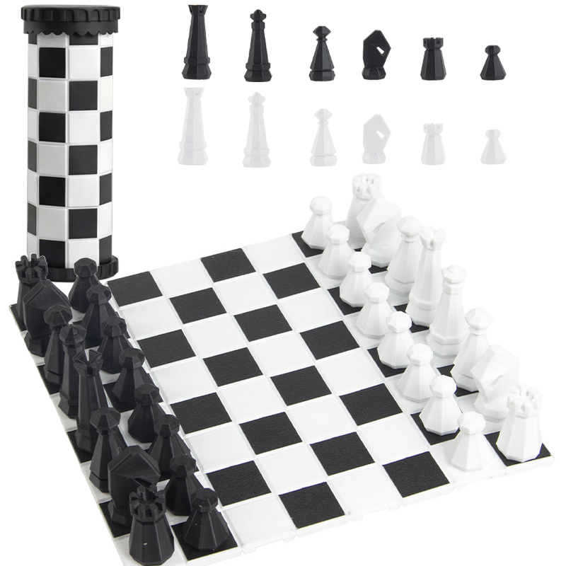 Outdoor Sport Games For Kids - 2 in 1 Portable Chess Game