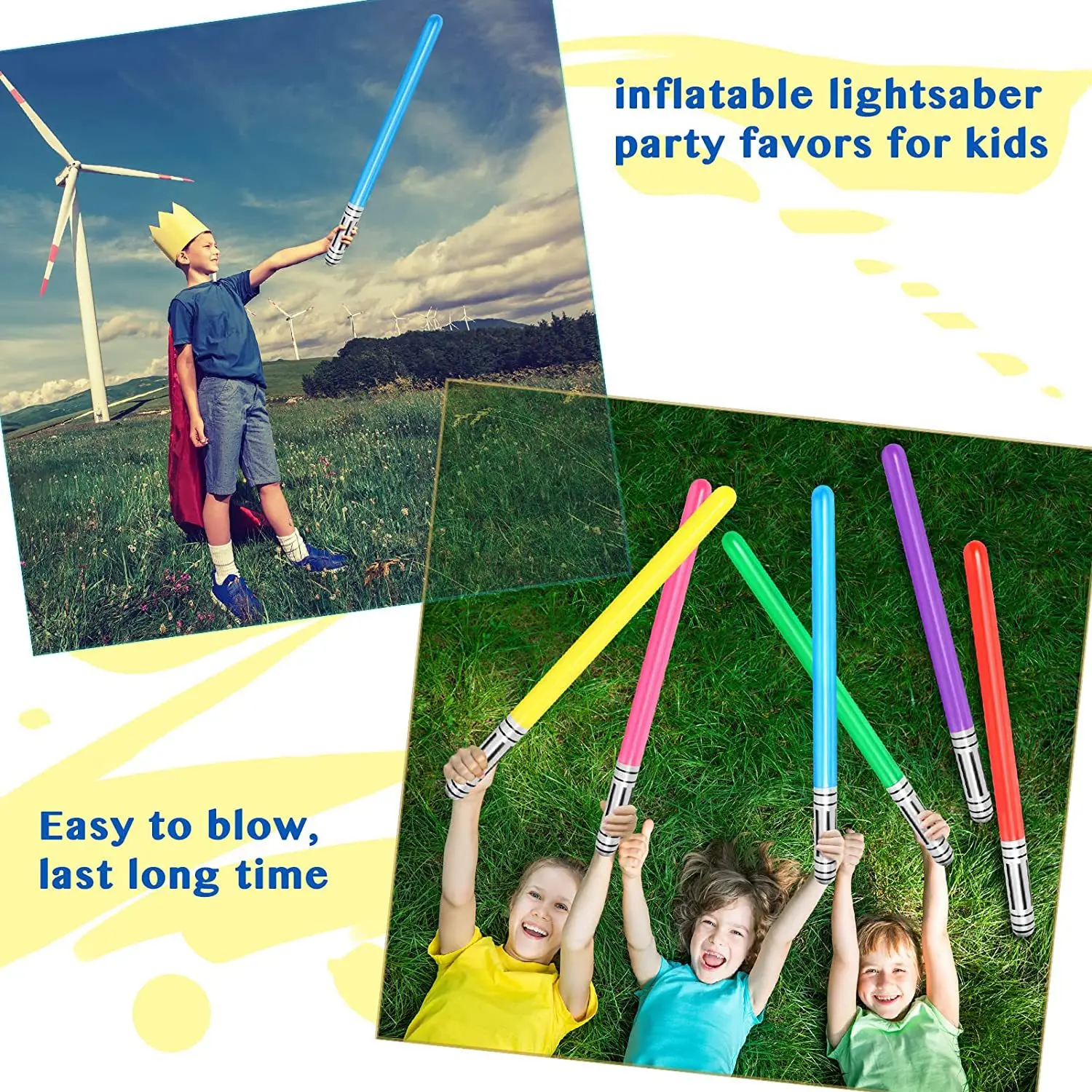 90cm Kawaii Inflatable Lightsa - Outdoor Sport Games For Kids recension och pris