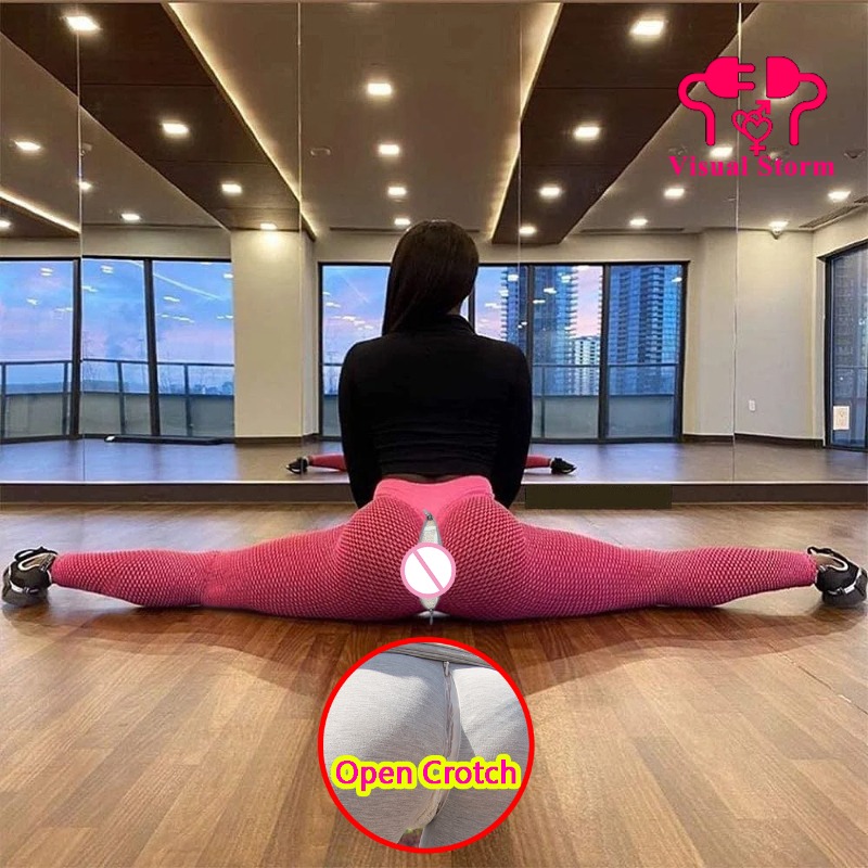 Woman Sexy Open Crotch Legging - Outdoor Sport Leggings recension och pris
