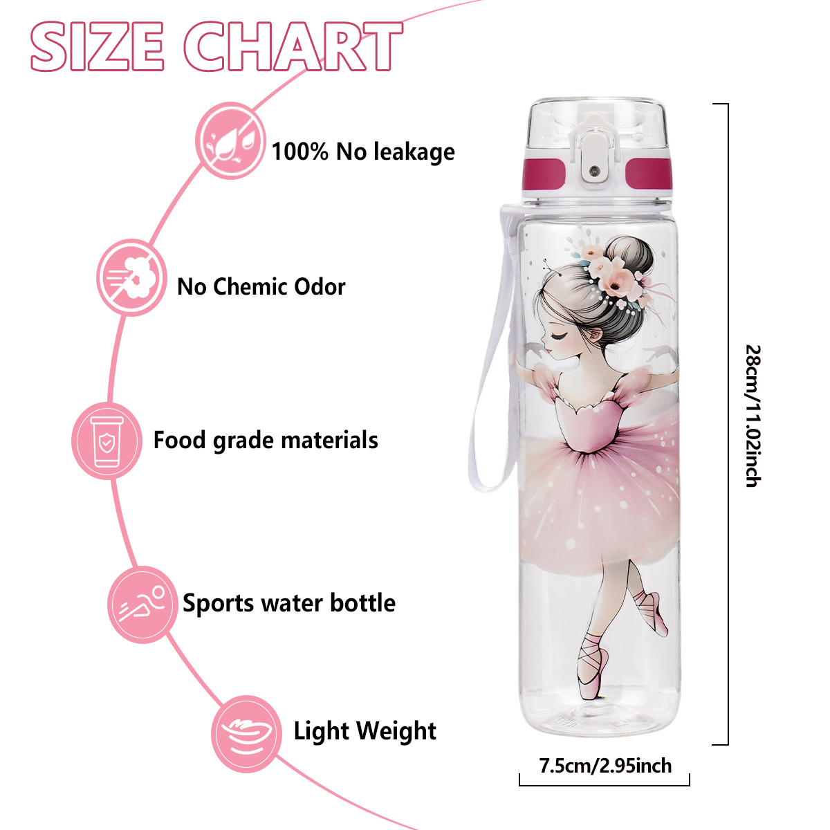 Ballerina Print 1000ml Sports  - Outdoor Sport Field recension och pris