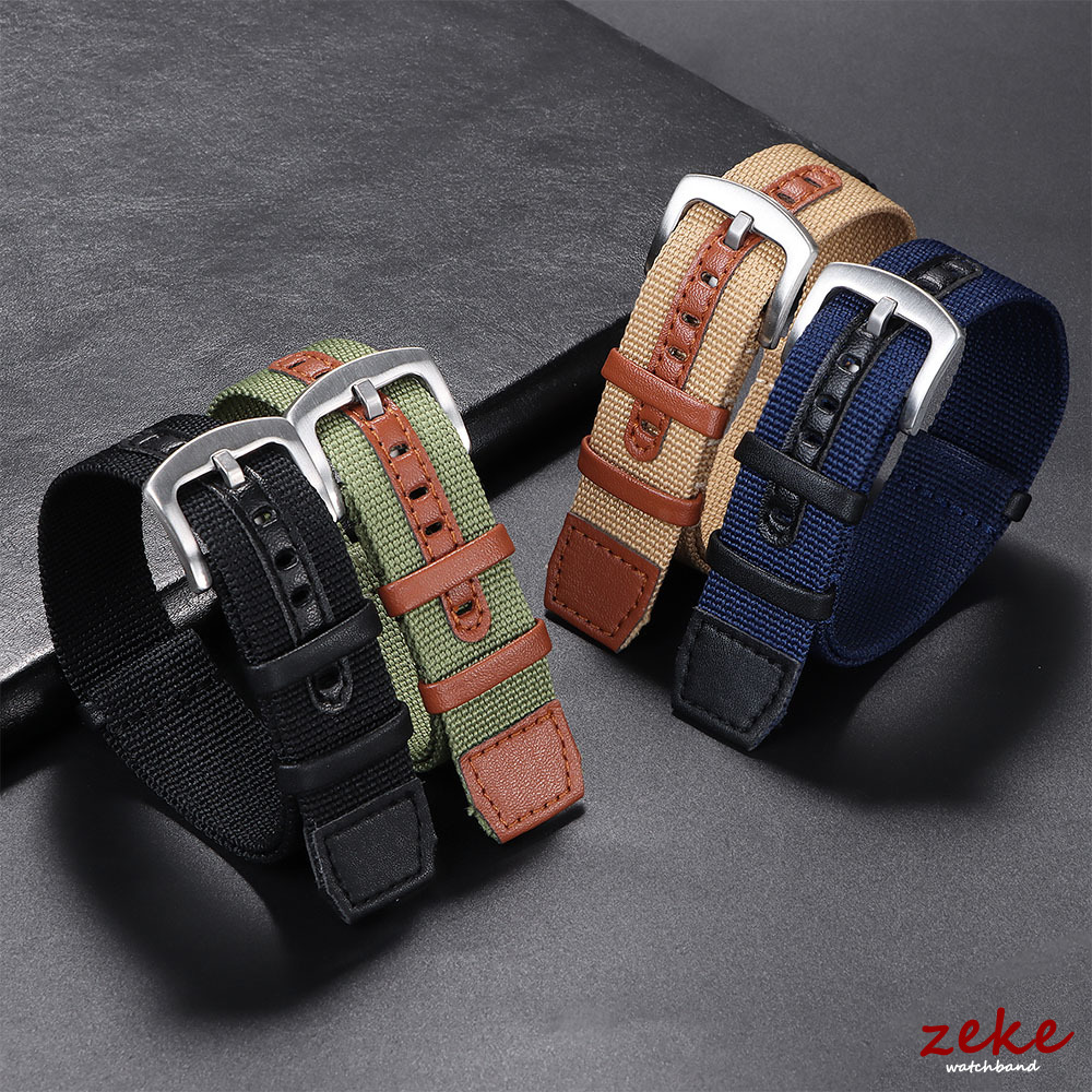 20mm 22mm Nylon Leather Watch  - Outdoor Sport Field recension och pris