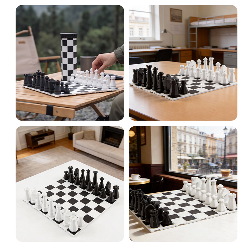 2 in 1 Portable Chess Game Set - Outdoor Sport Games For Kids recension och pris